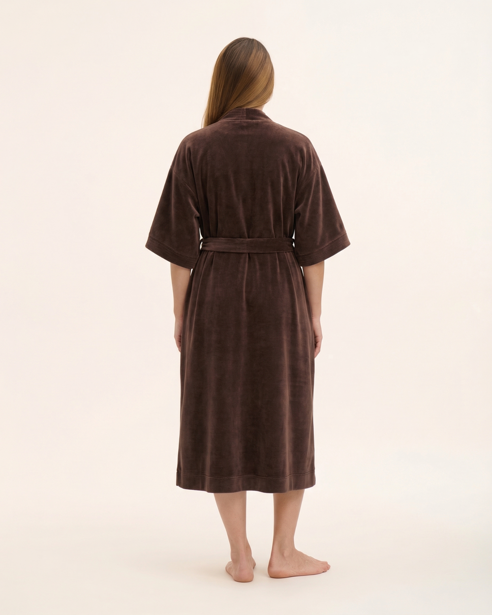 Kimono aus Baumwolle-Velours
