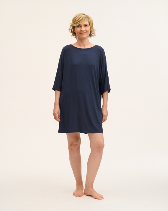 Sleepshirt mit 3/4 Arm aus Mikromodal - Klaudia K