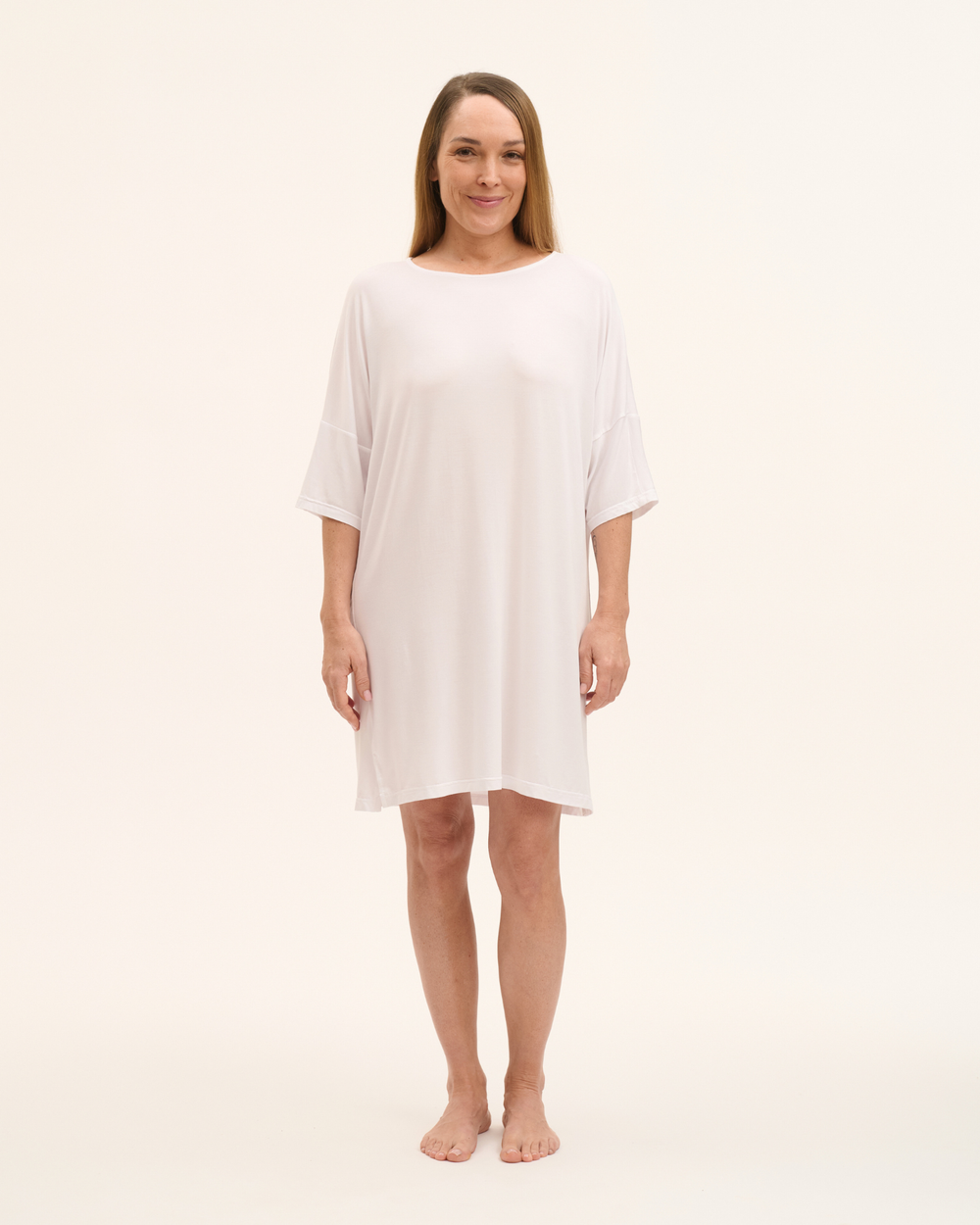 Sleepshirt mit 3/4 Arm aus Mikromodal