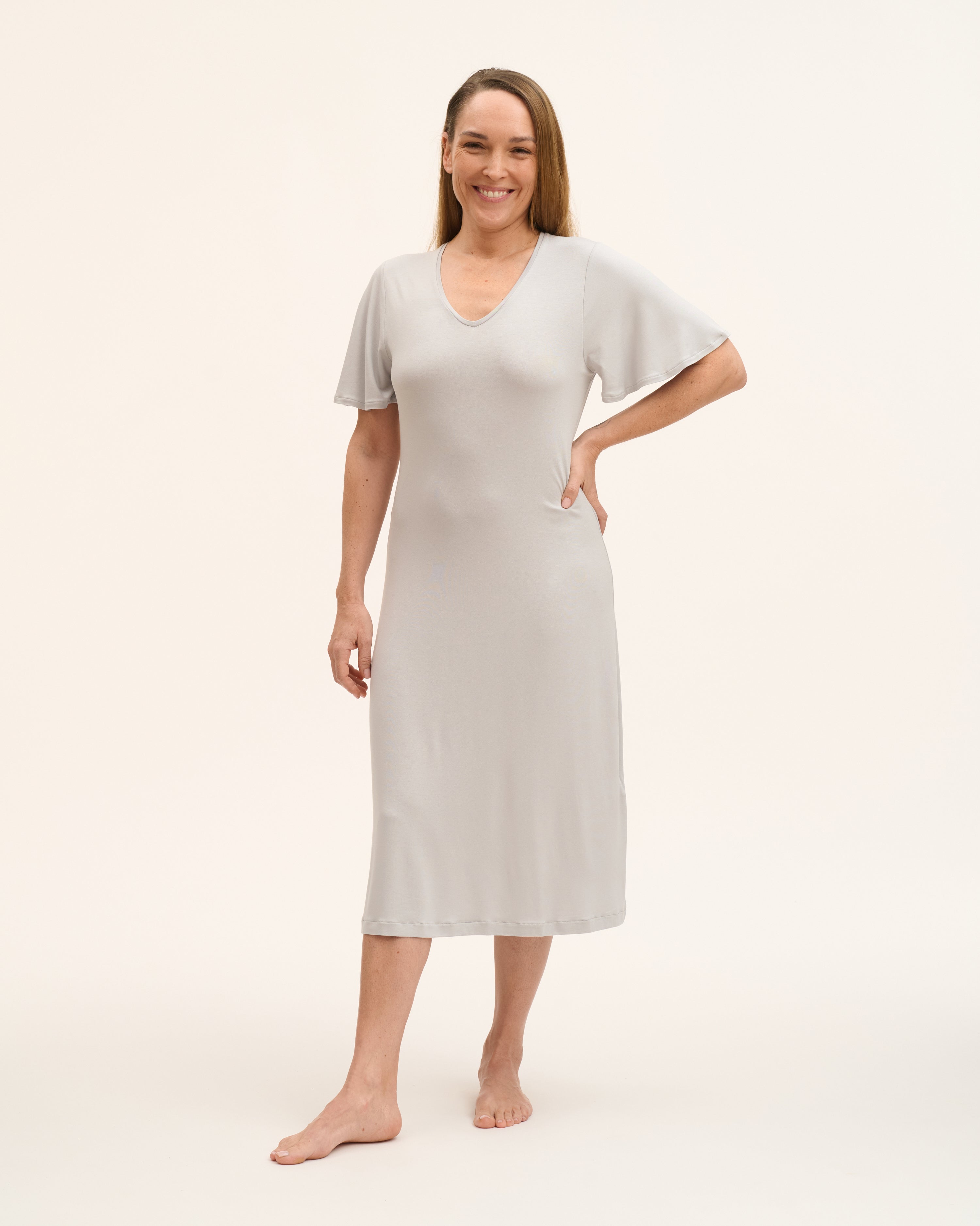 SUSAN EcoVero Nachthemd Kurzarm