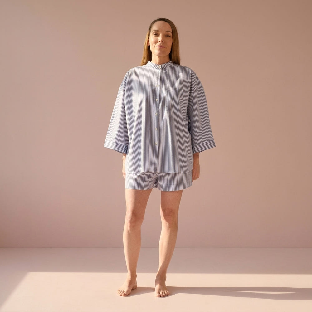 Oversized Top aus Baumwolle