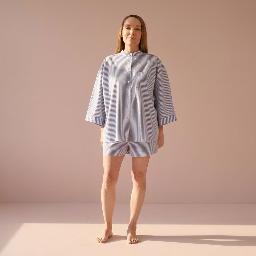 Oversized Top aus Baumwolle