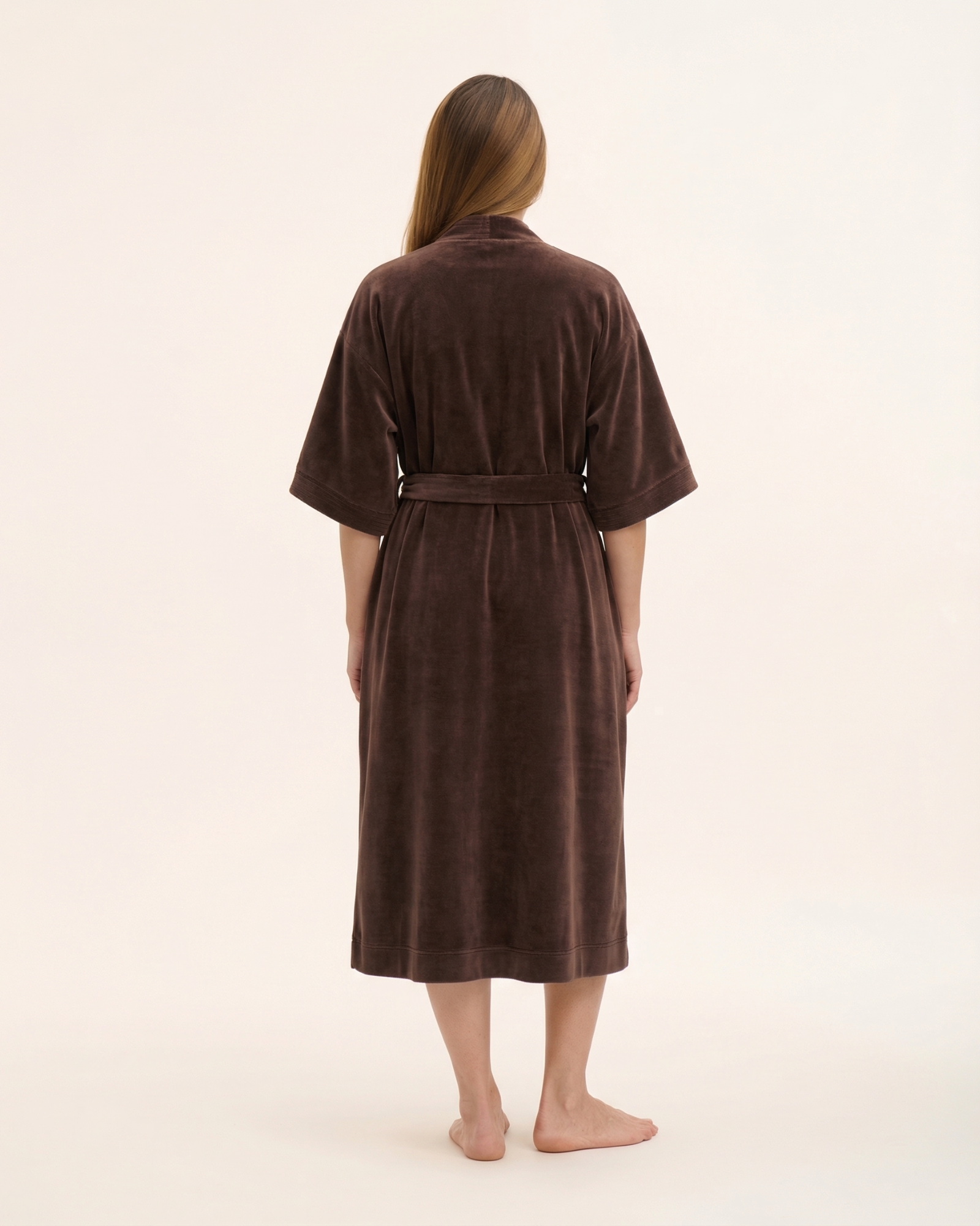 Kimono aus Baumwolle-Velours