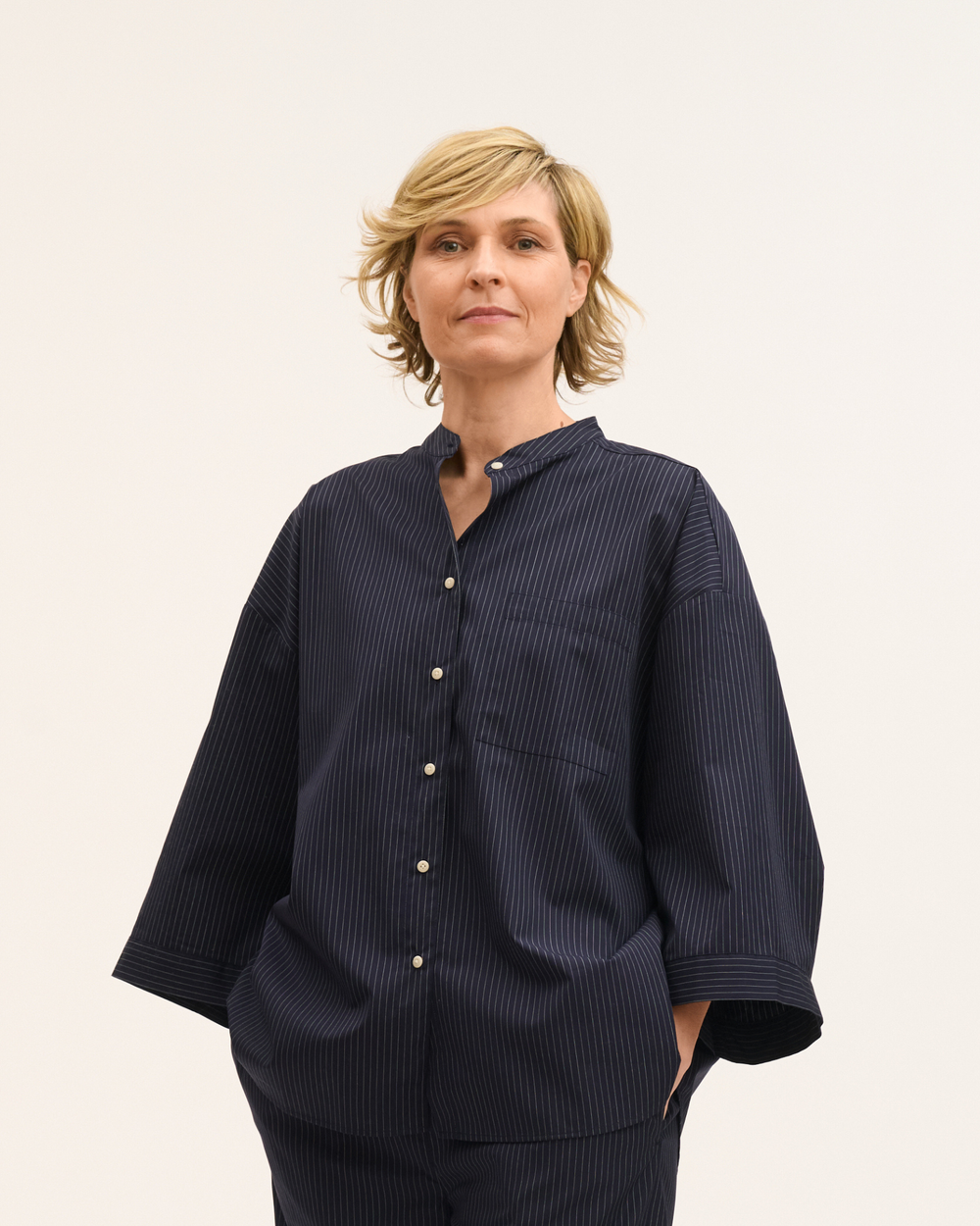 Pyjama-Top aus Baumwolle