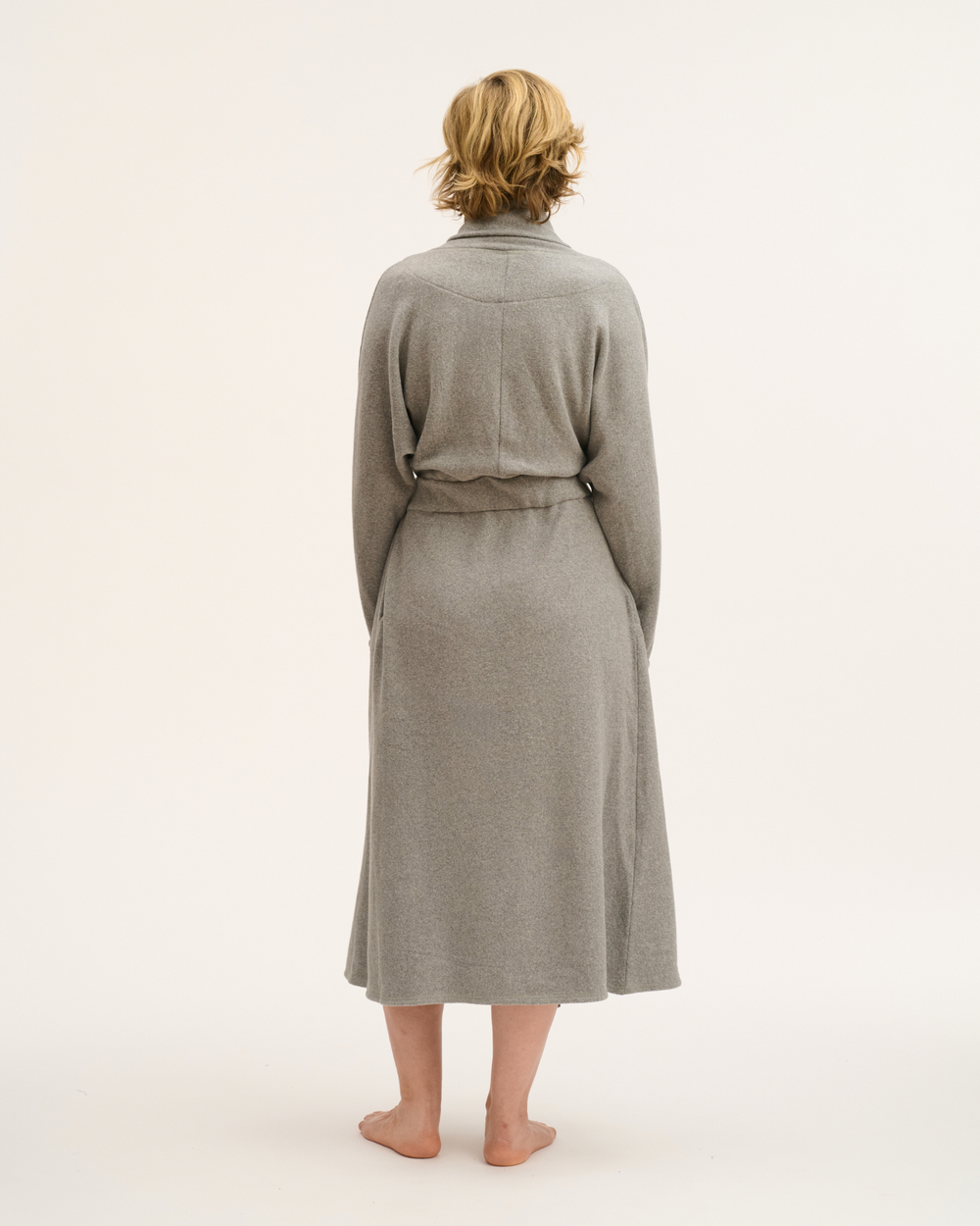 Morgenmantel aus Baumwoll-Softknit