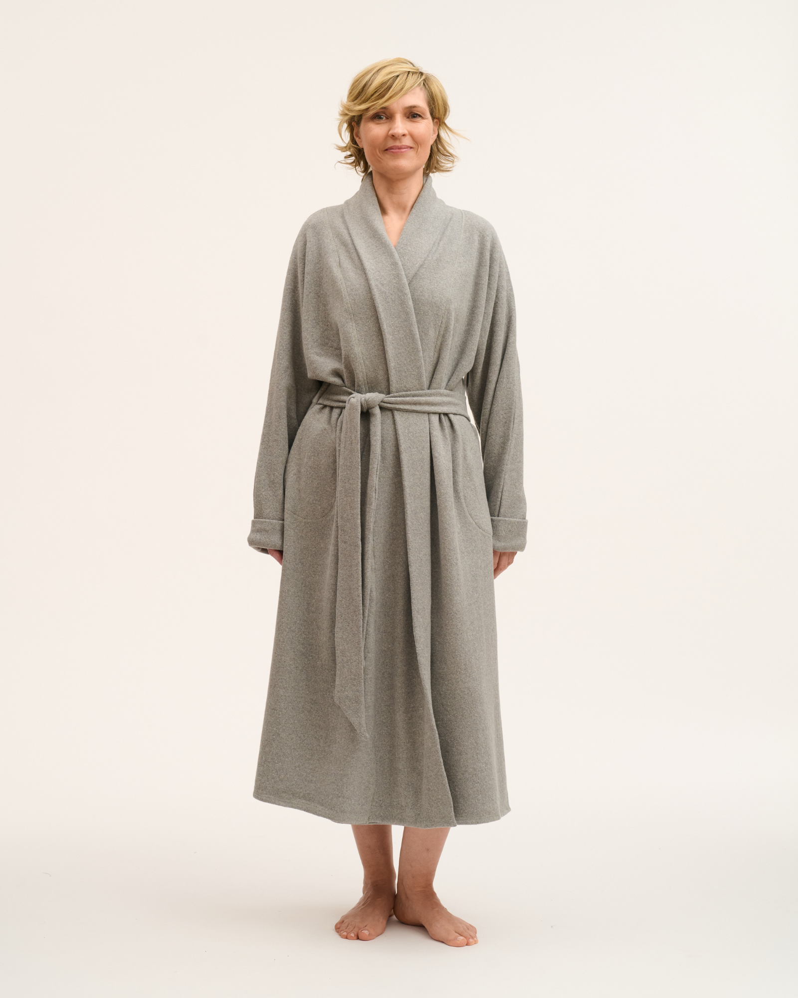 Morgenmantel aus Baumwoll-Softknit