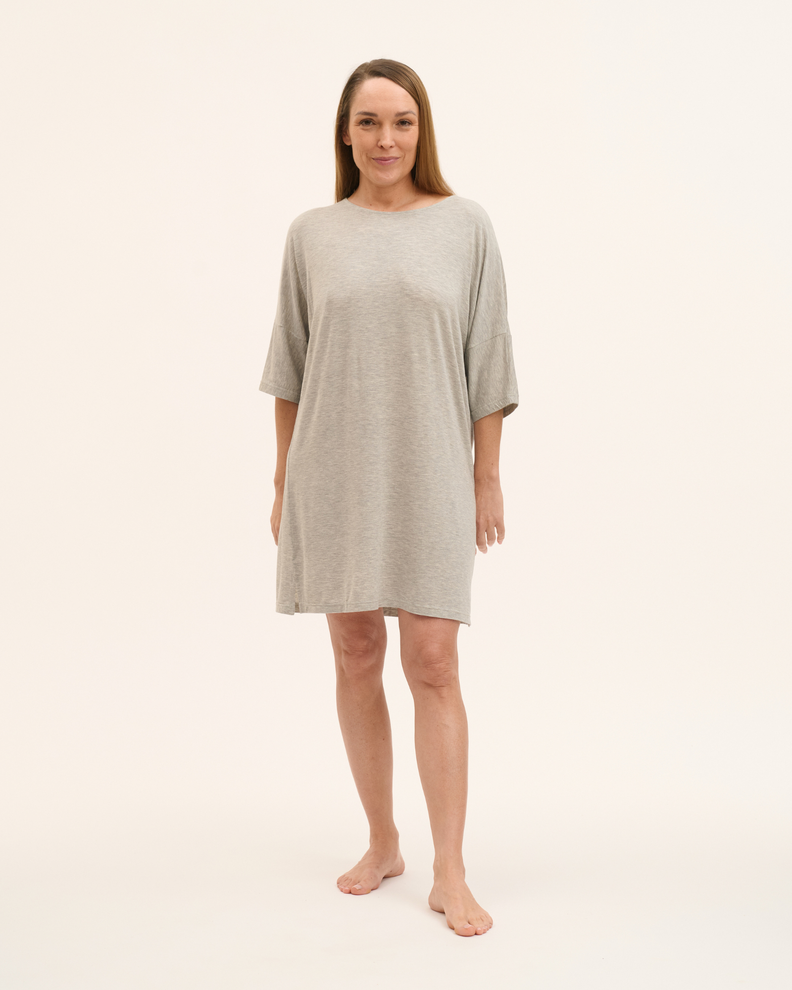 Sleepshirt mit 3/4 Arm aus Mikromodal