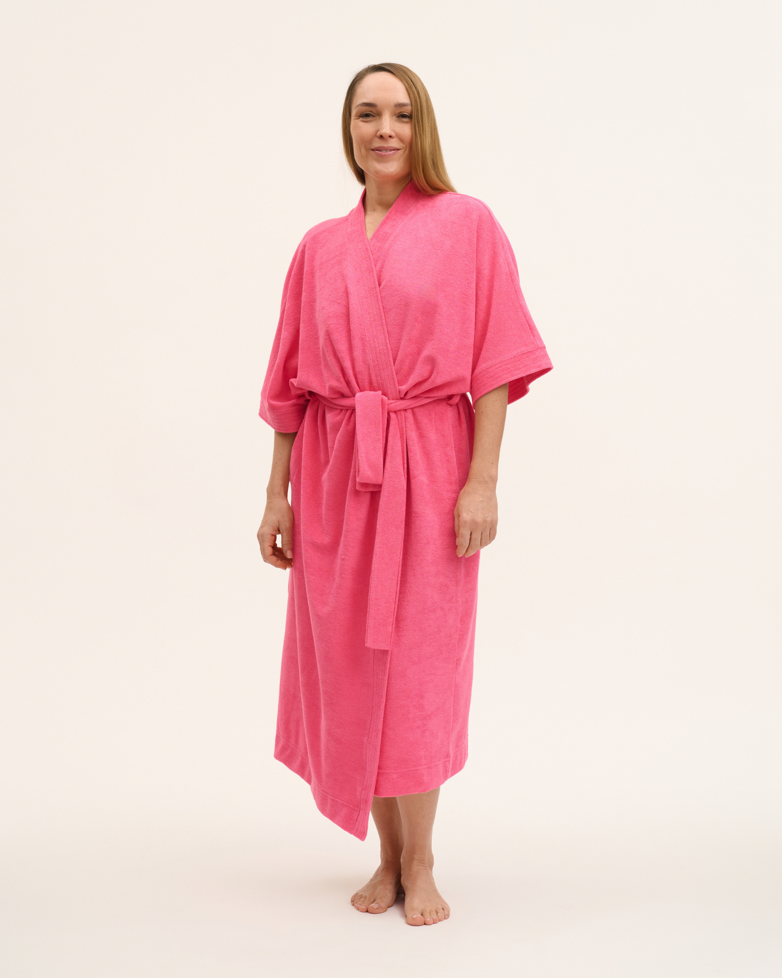 Kimono aus Baumwoll-Frottee