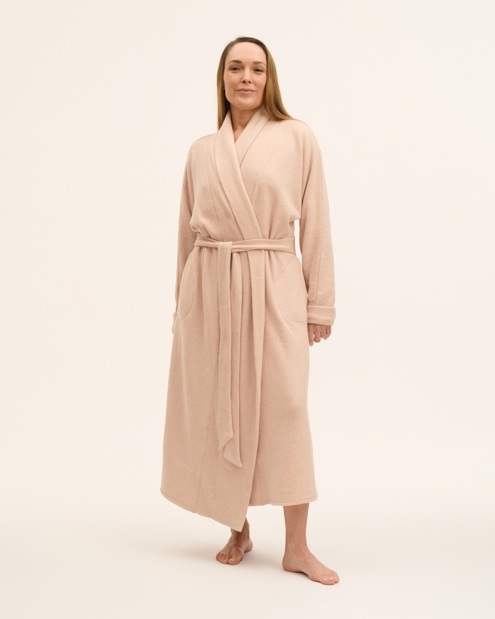 Morgenmantel aus Baumwoll-Softknit